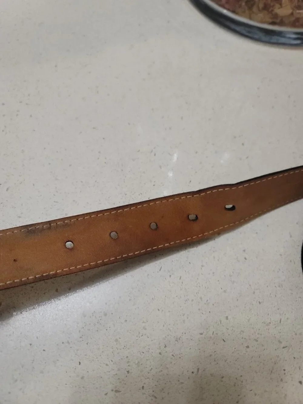Peter Millar Leather Belt Size Small (36) Black
